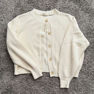Levi's Cream Button Down Cardigan